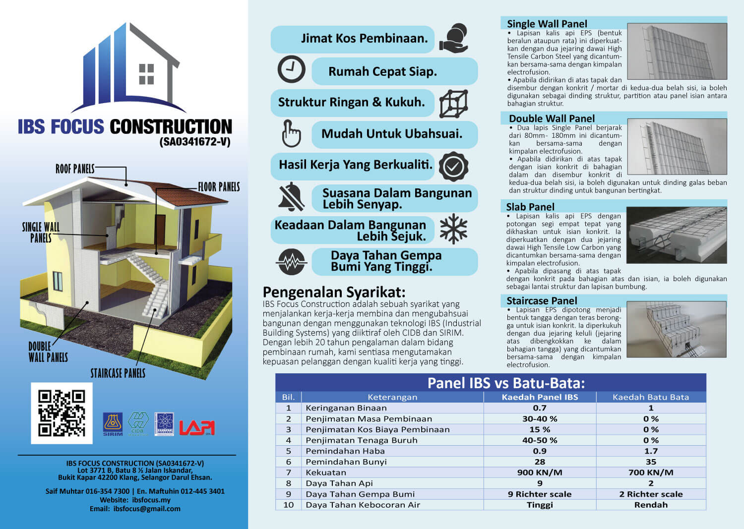 Pemasangan Panel IBS  Rumah IBS